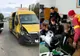Prahova. Un microbuz care transporta elevi a fost implicat într-un accident rutier, la Drăgănești. A fost activat Planul Roșu de Intervenție-VIDEO